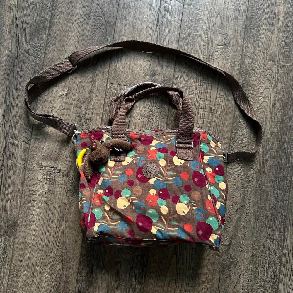 Awesome Japanese Floral Kipling Cross Body Shoulder Bag